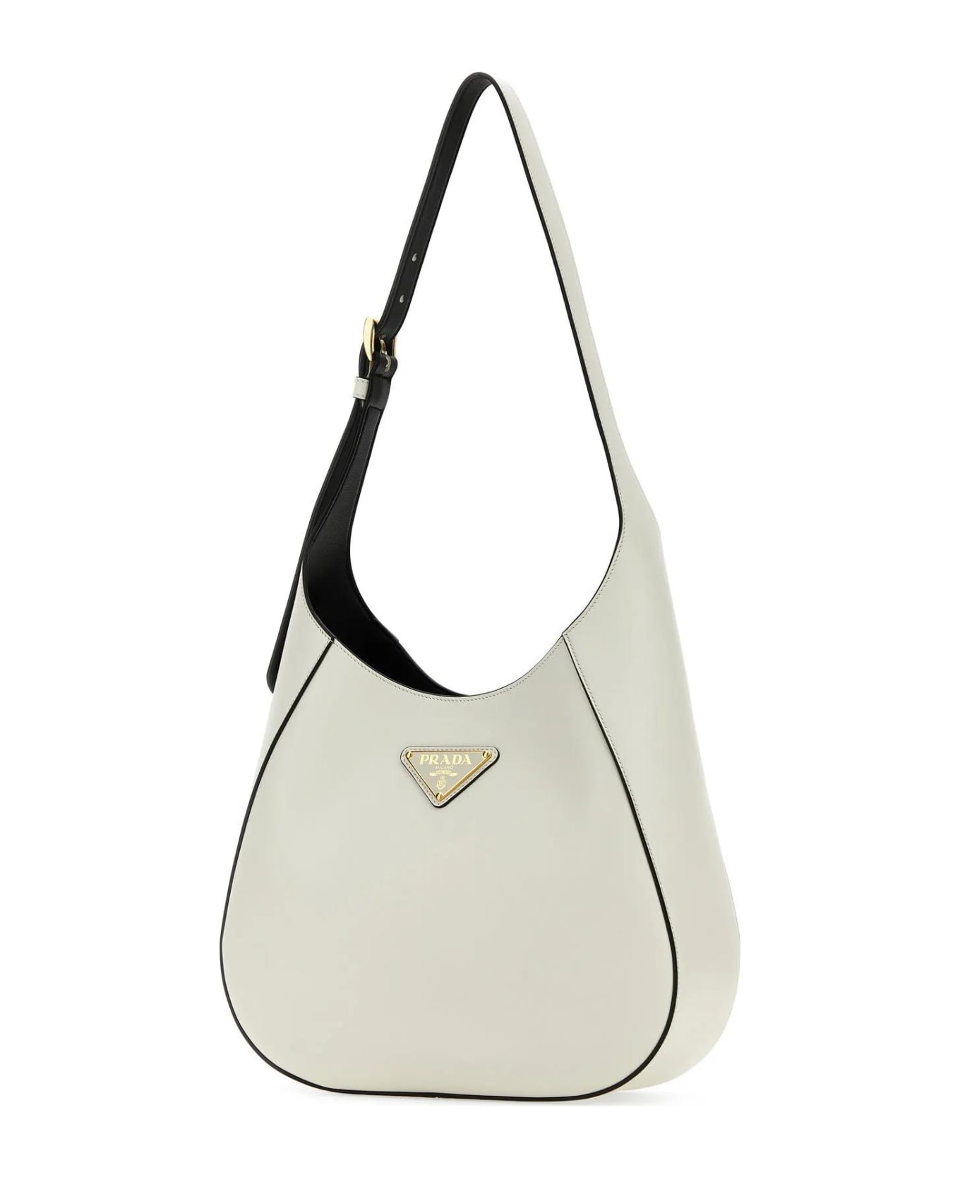 White Leather Shoulder Bag - 2