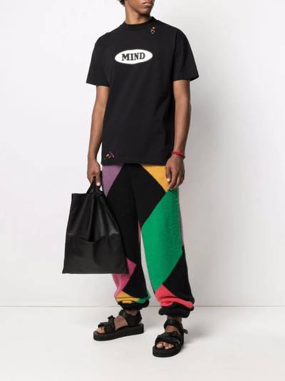 Palm Angels x Missoni Sport colour block knitted track pants outlook