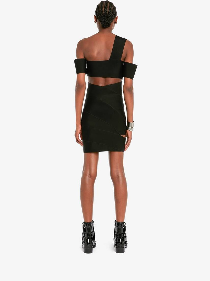 Women's Bandage Mini Dress in Black 4