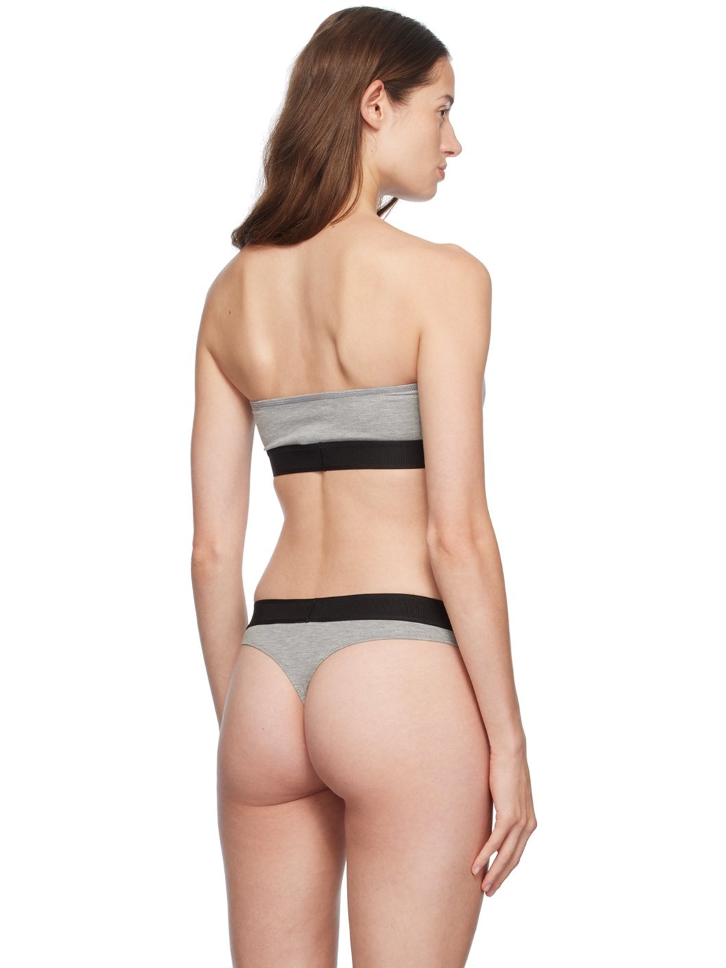 Gray Modal Signature Bandeau Bra - 3