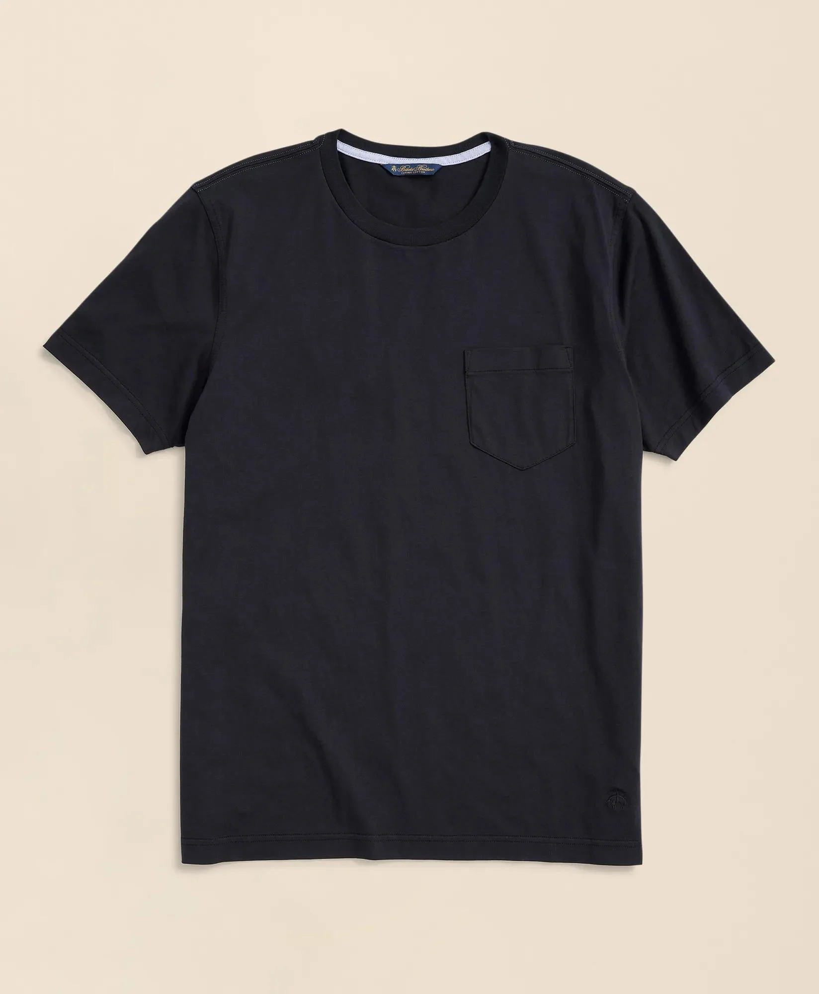 Supima® Cotton Pocket Crewneck T-Shirt - 1
