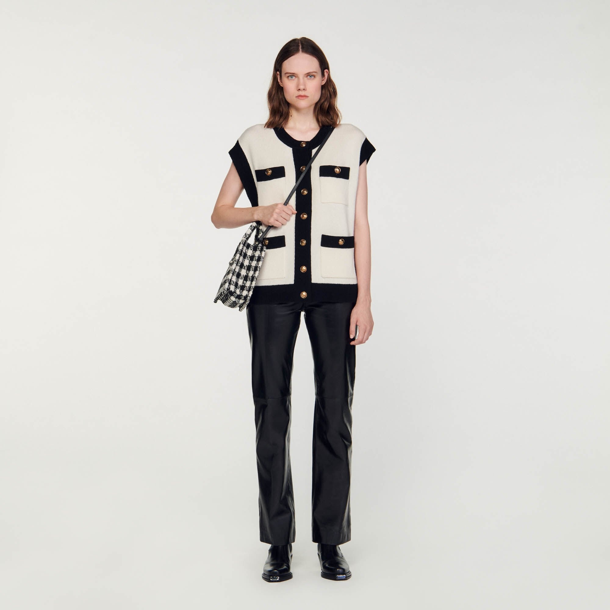 LOOSE SLEEVELESS COATIGAN - 2