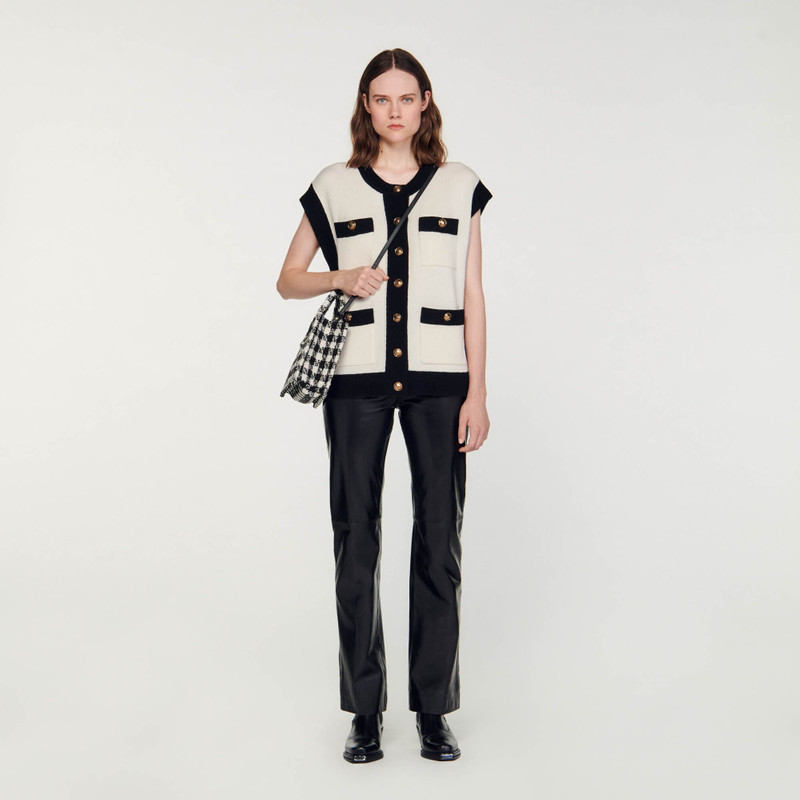 Sandro LOOSE SLEEVELESS COATIGAN outlook