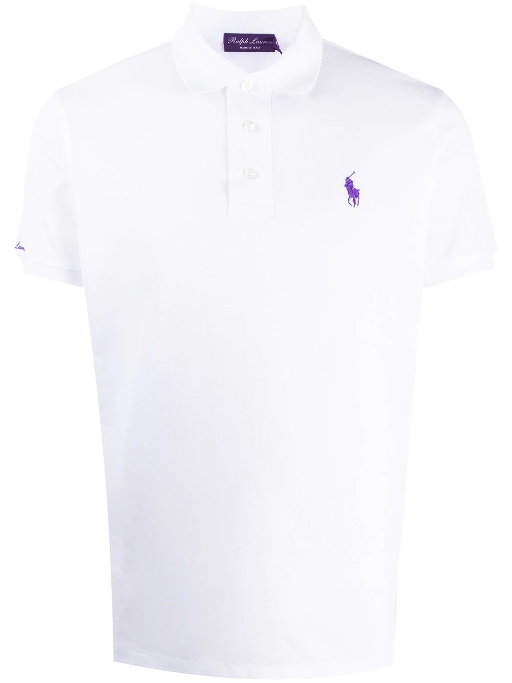 short-sleeved logo polo shirt - 1