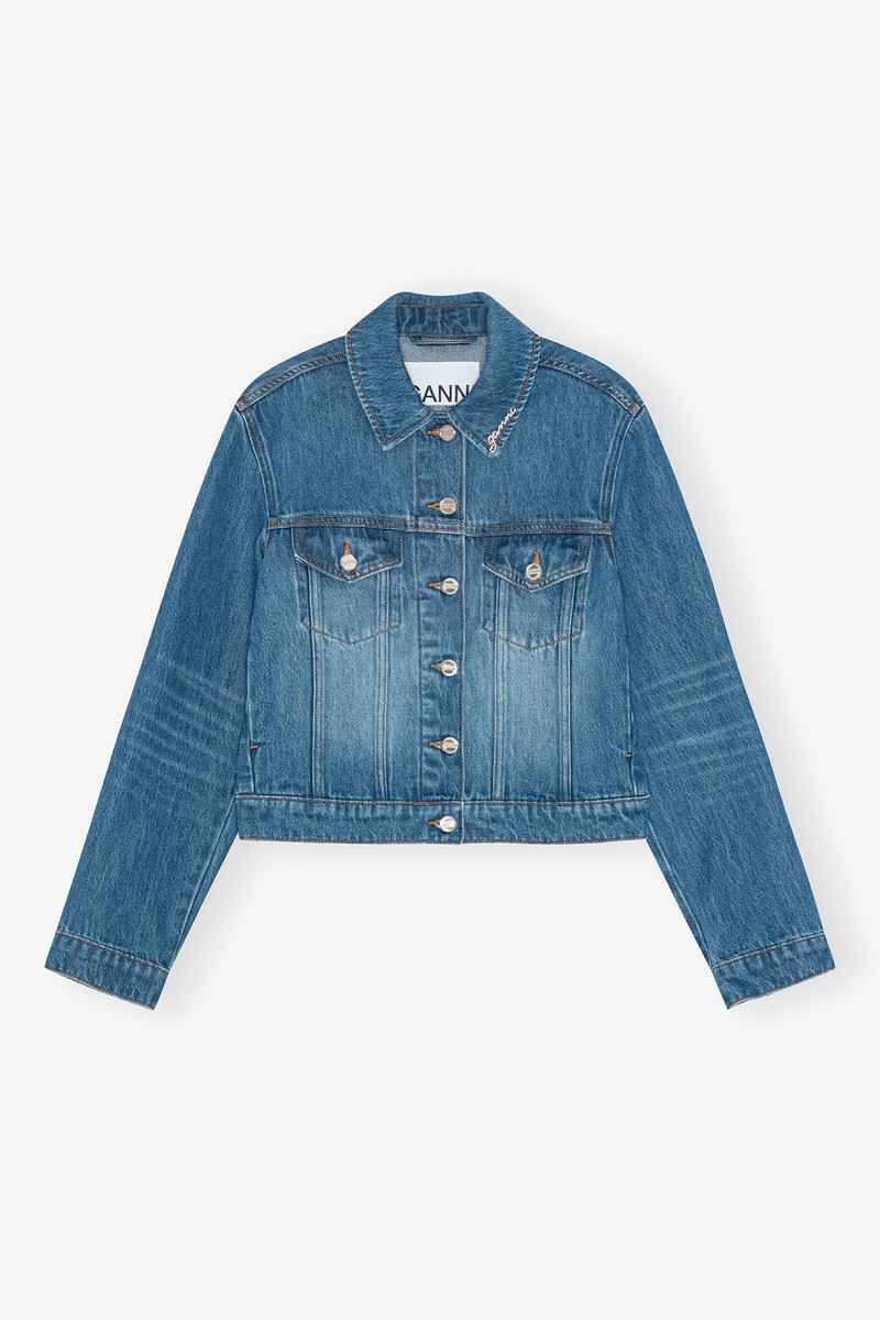 MID BLUE DENIM JACKET 1