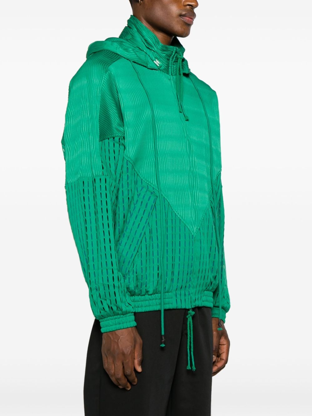 SFTM perforated hooded jacket - 4