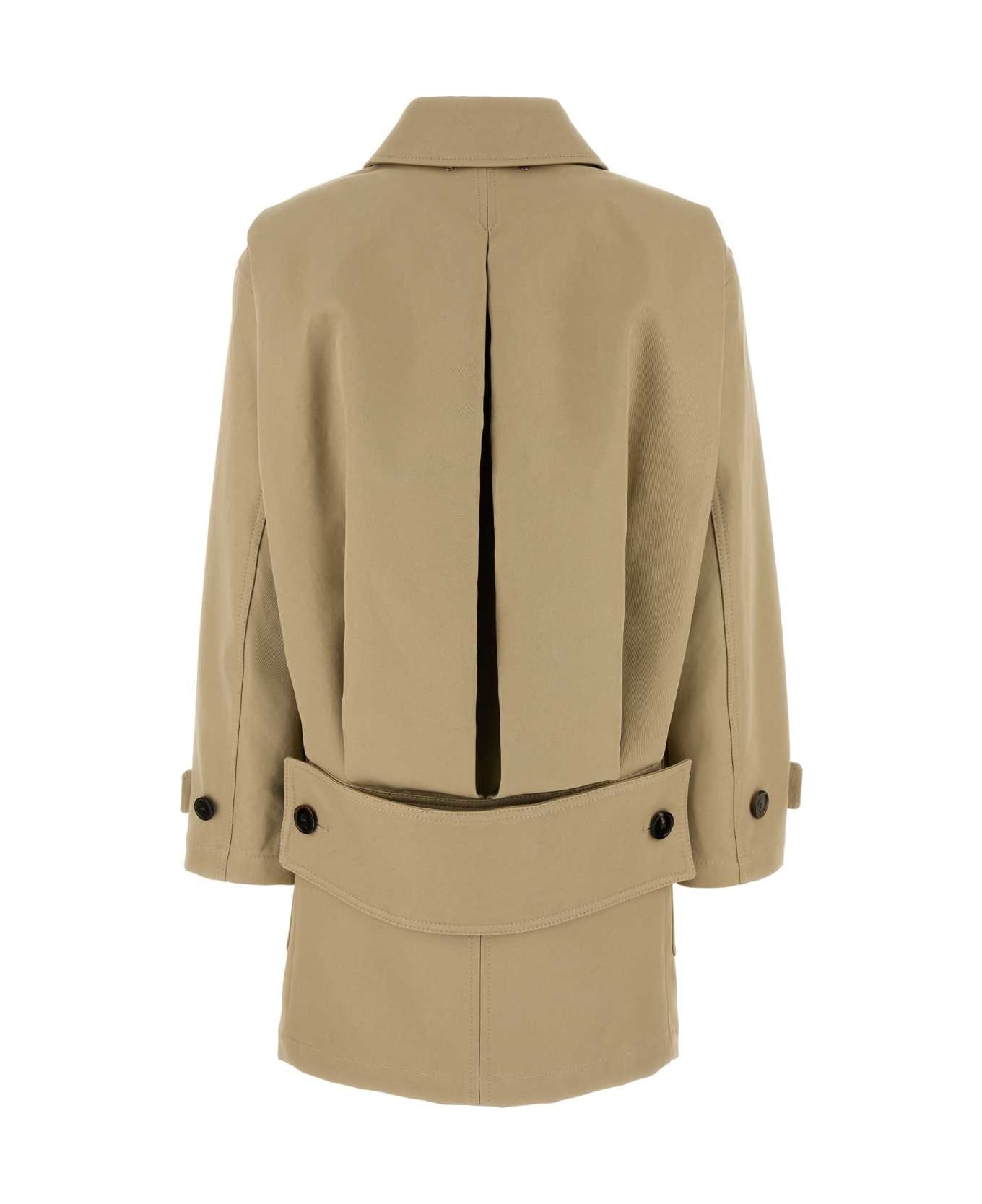 Beige Drill Overcoat - 2