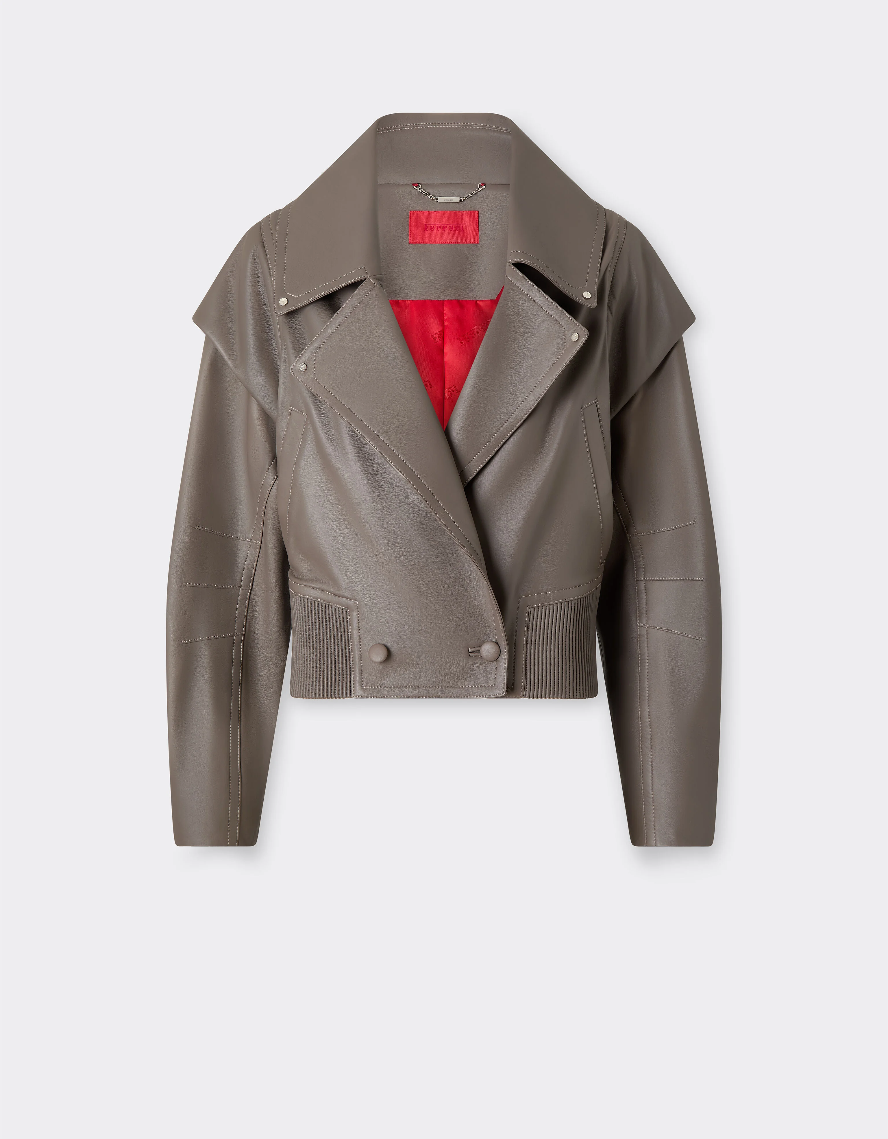 Rubberized nappa leather blouson - 1