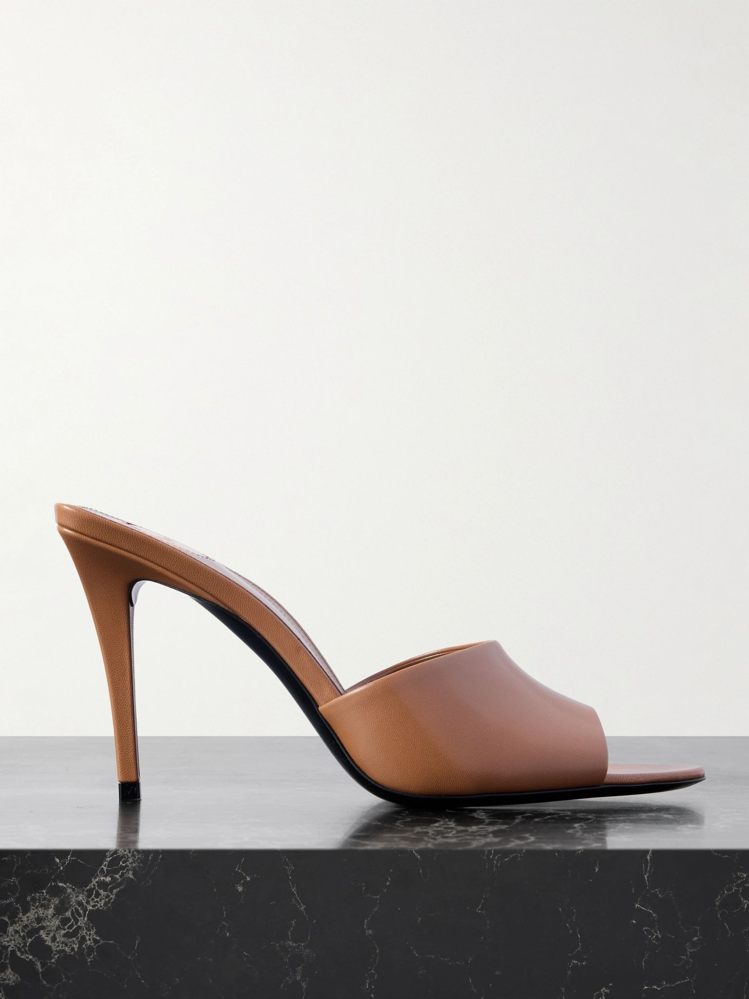 Romy leather mules Brown - 1