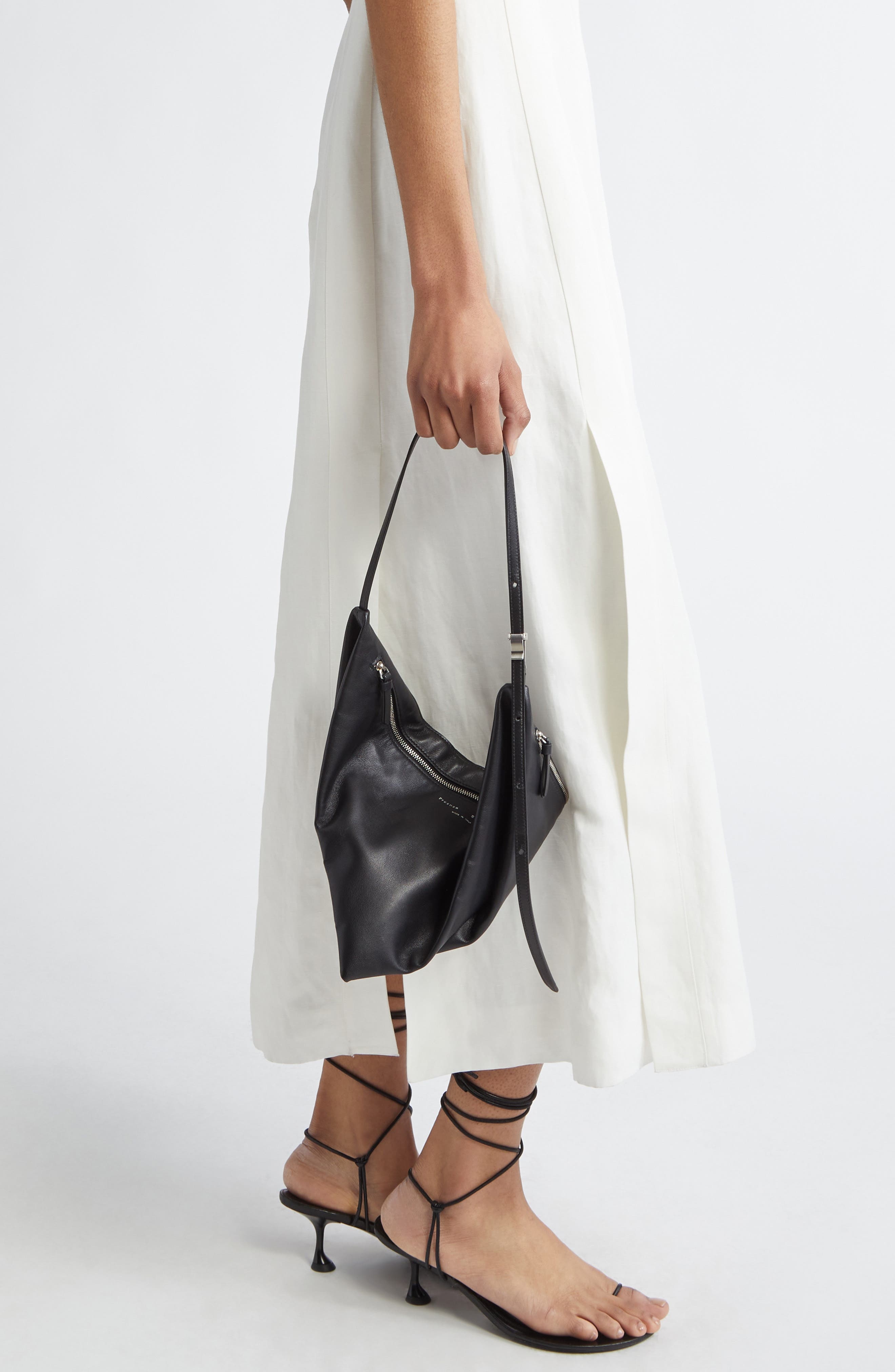 Proenza Schouler Tetra Leather Shoulder Bag in Black at Nordstrom - 2