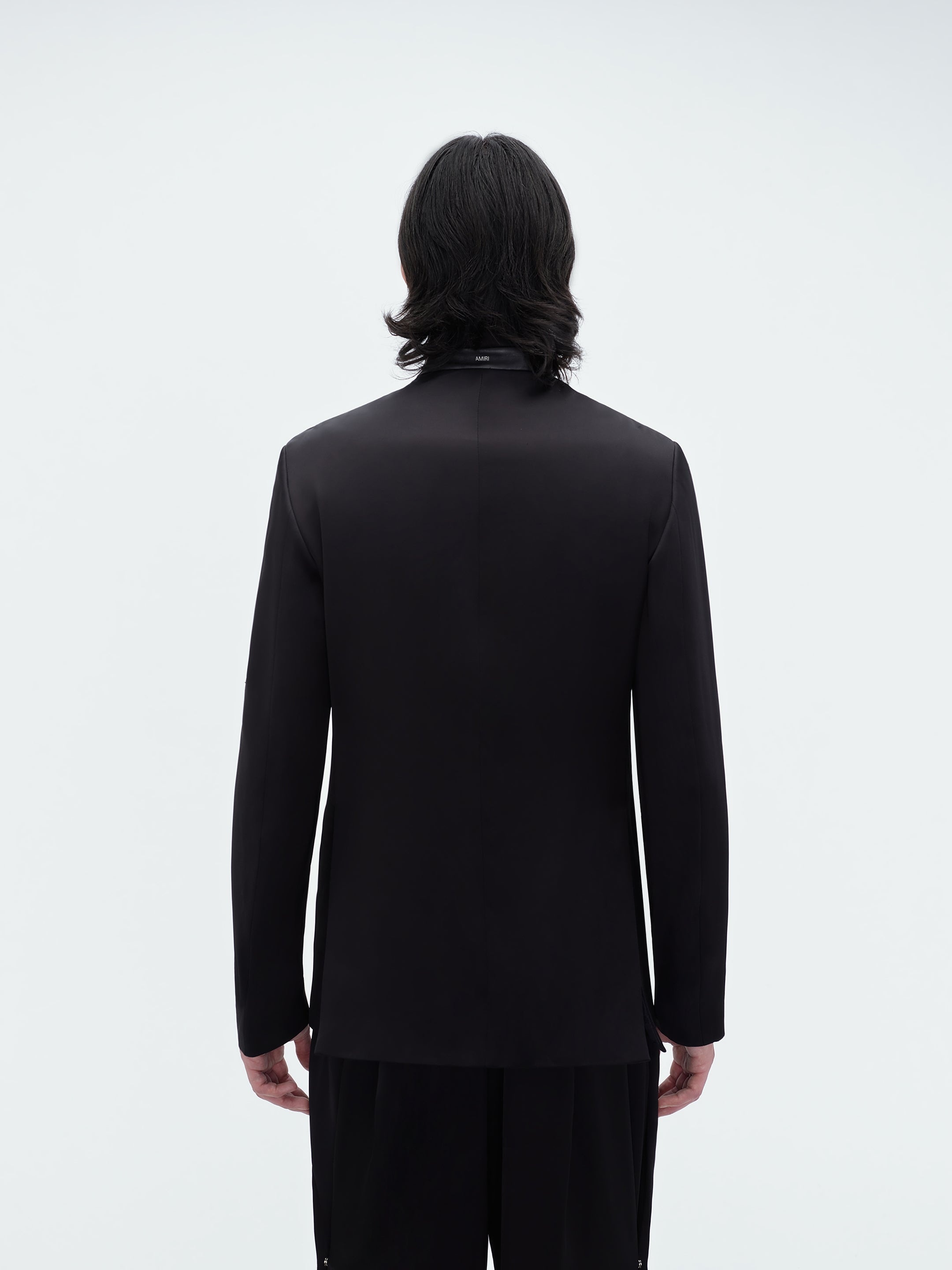 DOUBLE BREASTED STAND COLLAR BLAZER - 4