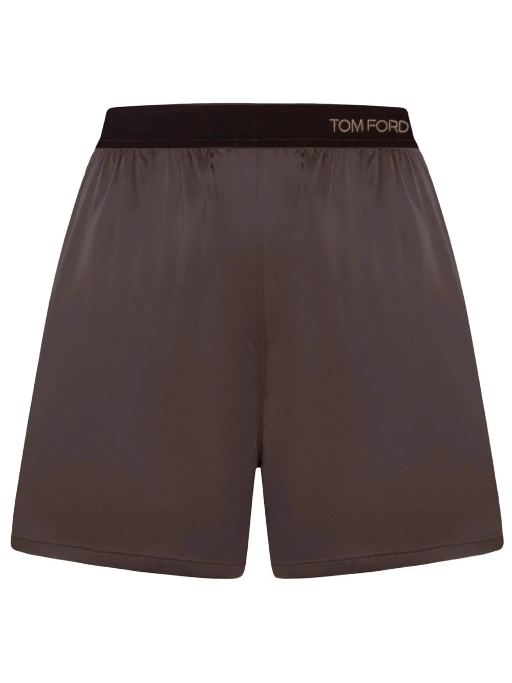 SILK SHORTS WITH VELVET BAND - 1