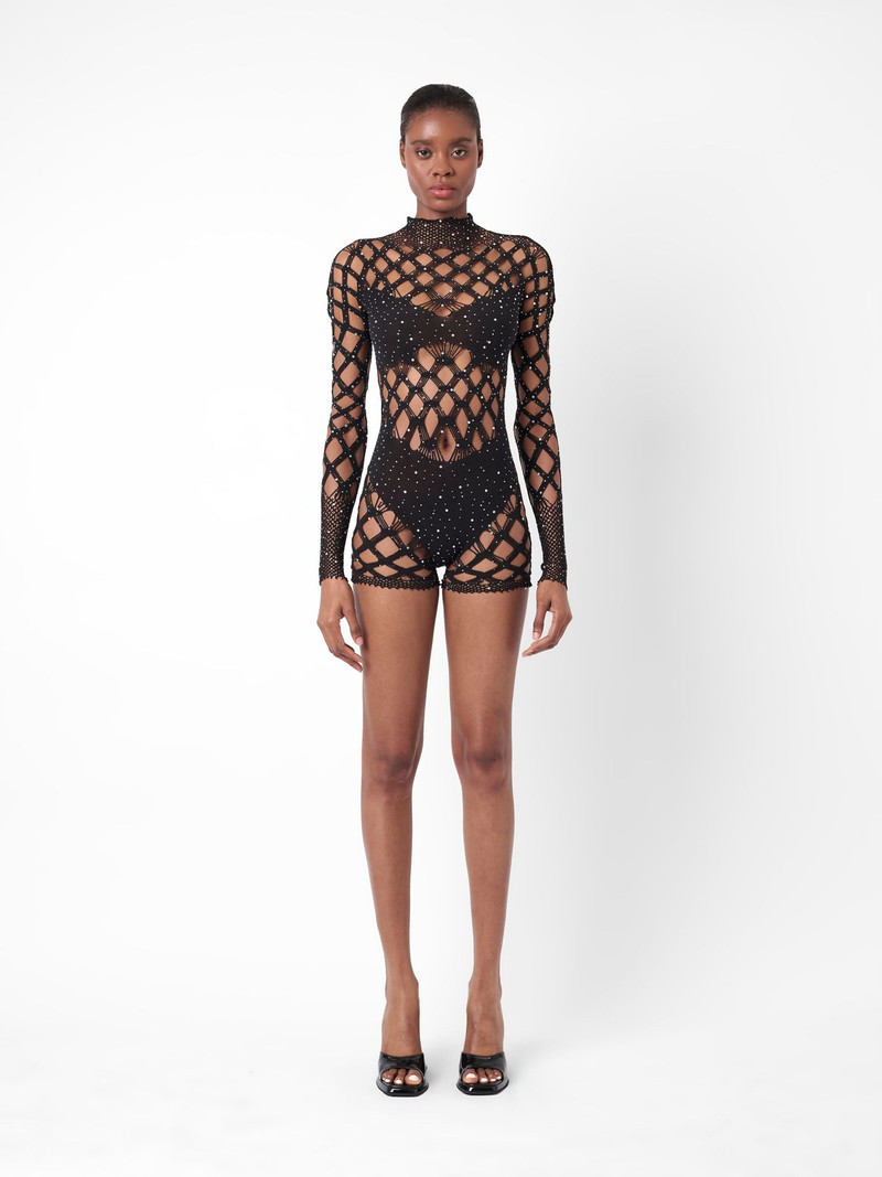 POSTER GIRL DOLLAR PLAYSUIT BLACK outlook