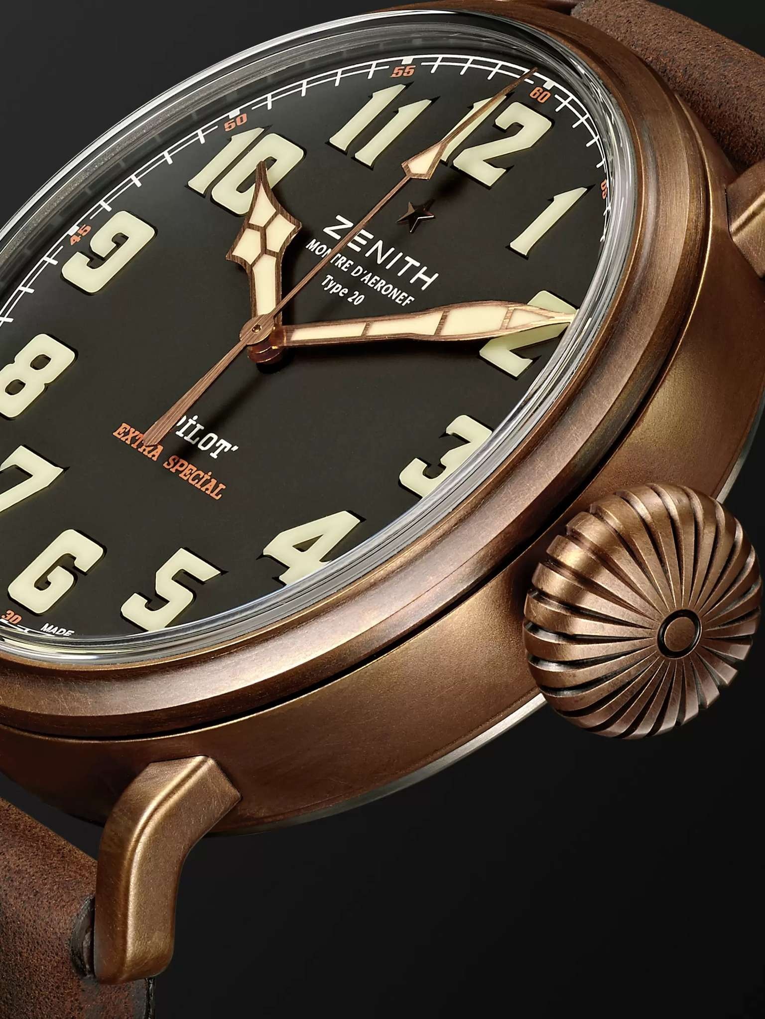 Pilot Type 20 Extra Special 45mm Bronze and Nubuck Watch, Ref. No. 29.2430.679/21.C753 - 7