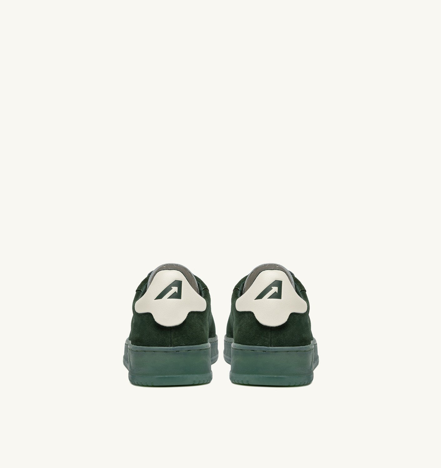 DALLAS LOW SNEAKERS IN MARSHMALLOW AND BOTTLE GREEN SUEDE - 5