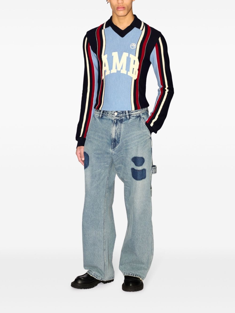 cotton straight-leg jeans - 2