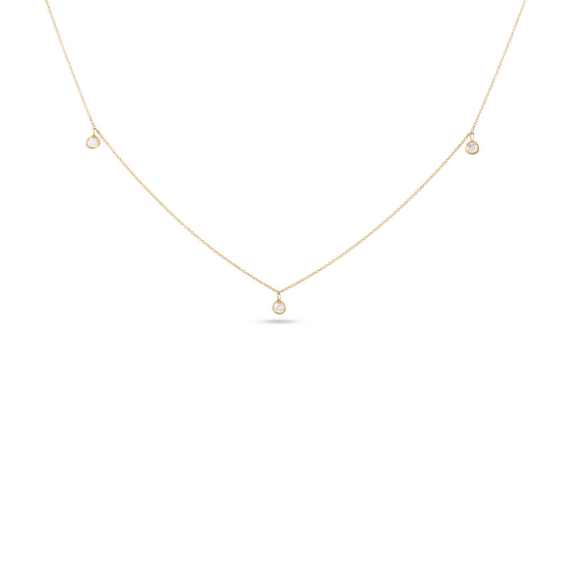 Three Diamond Choker Necklace 1