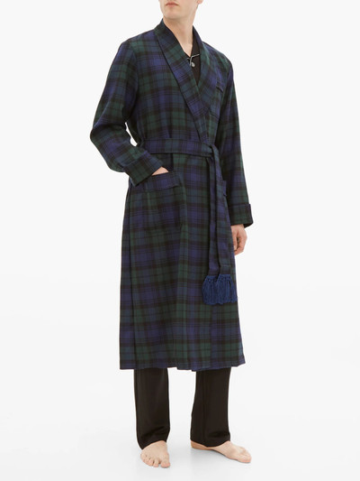 Derek Rose Black Watch tartan-wool dressing gown outlook