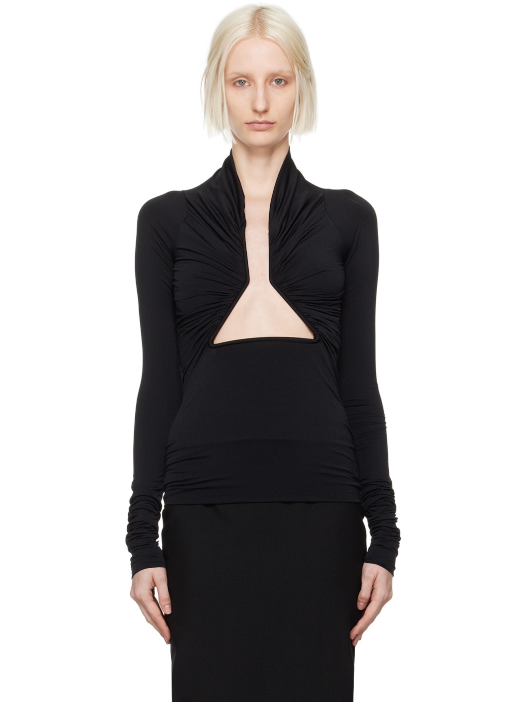 Black Porterville Prong Long Sleeve T-Shirt - 1