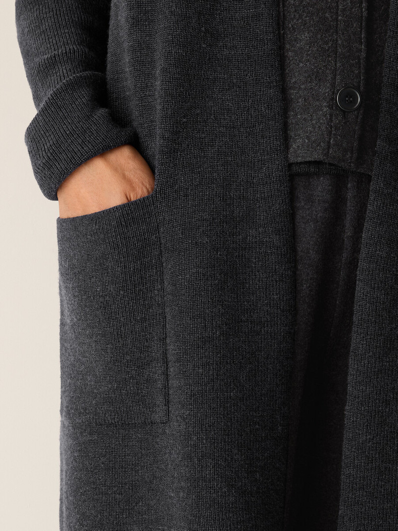 Merino Long Cardigan in Regenerative Wool 5
