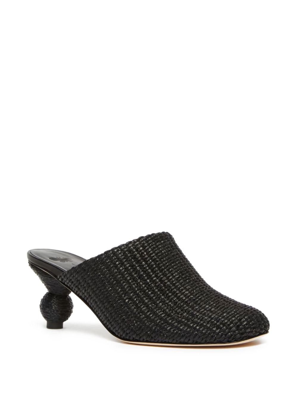 55mm woven slide mules - 2