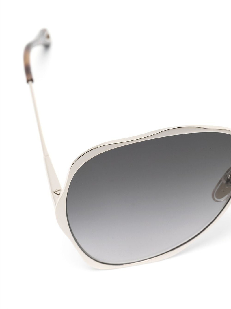 logo-engraved pilot-frame sunglasses 3