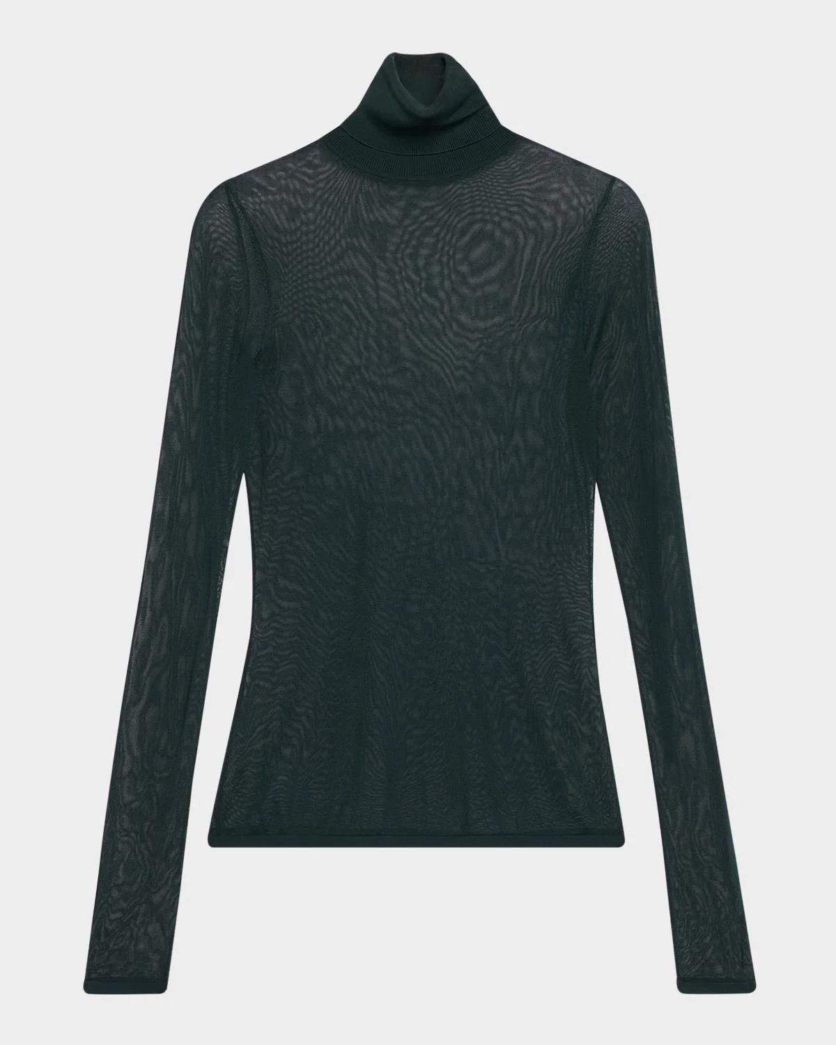 Fine-Knit High-Neck Top - 1