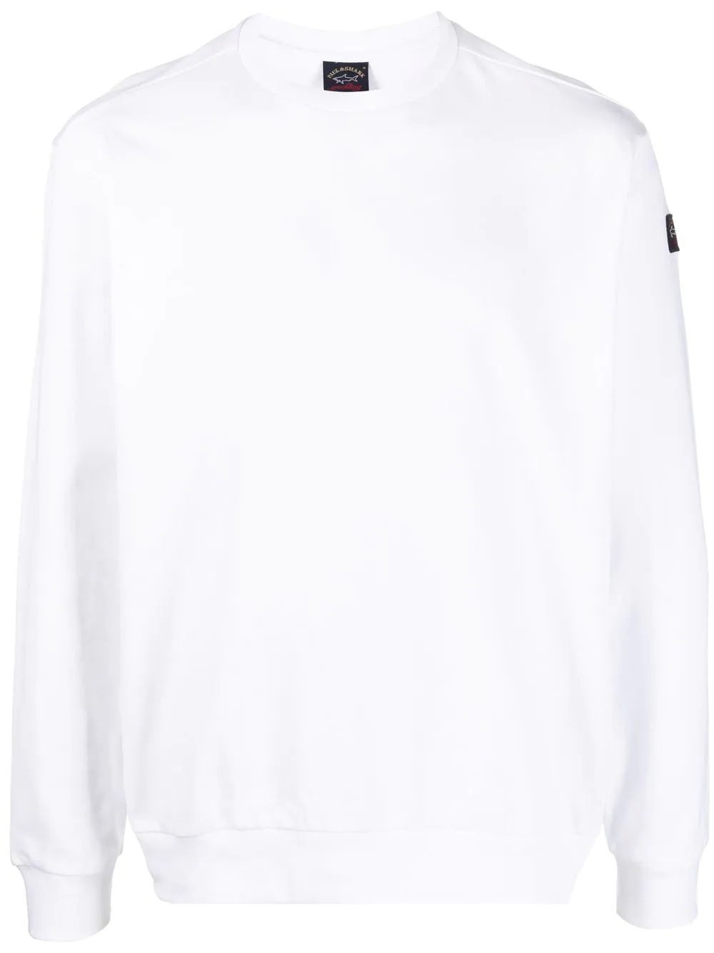 logo-patch organic cotton sweatshirt - 1