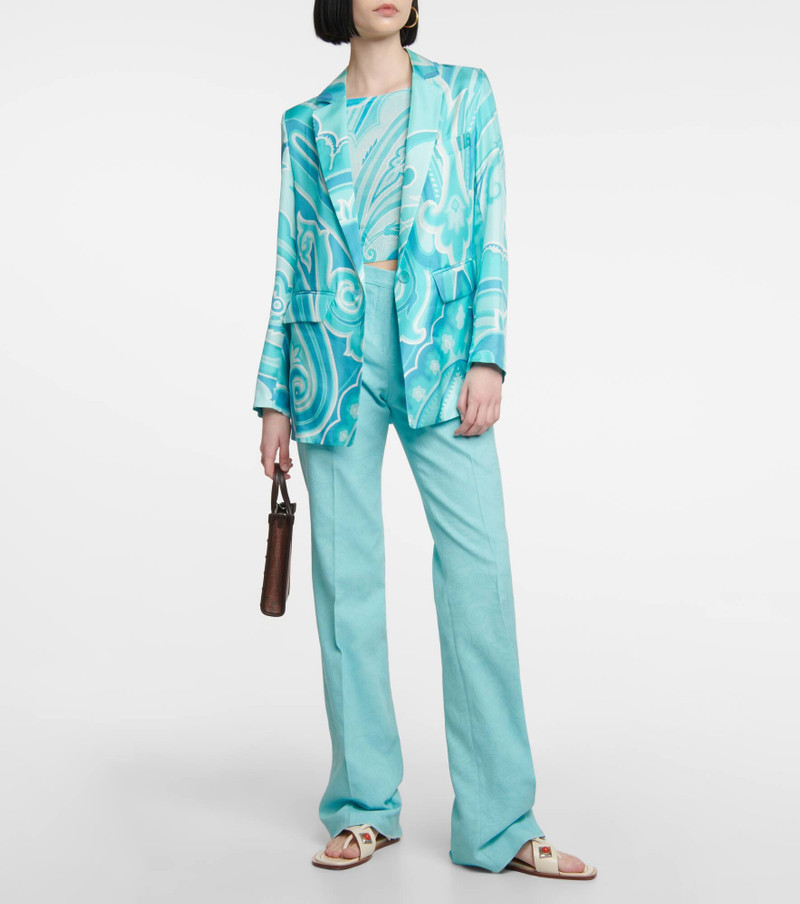 Etro High-rise straight pants outlook