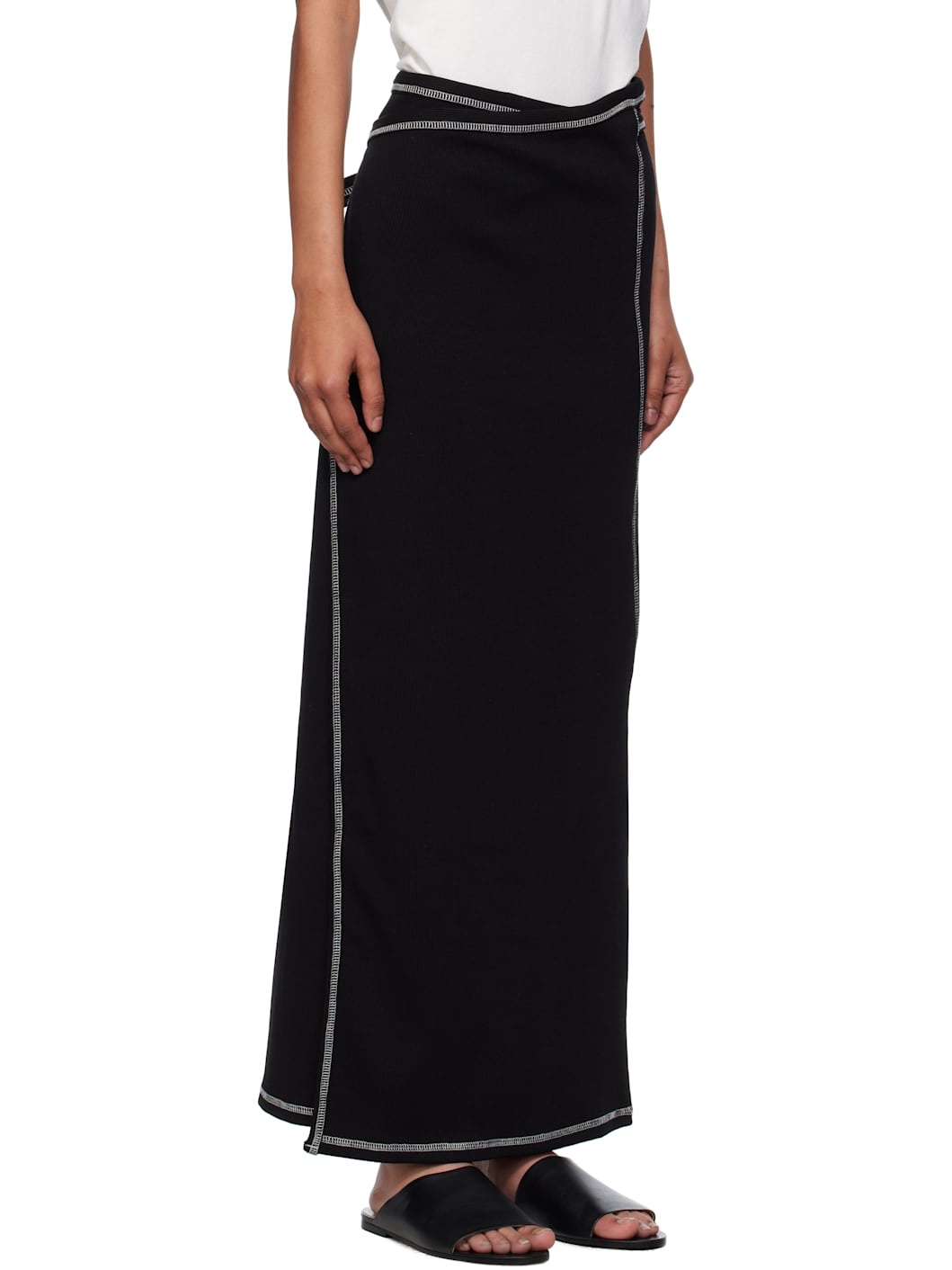 Black Brig Maxi Skirt - 2