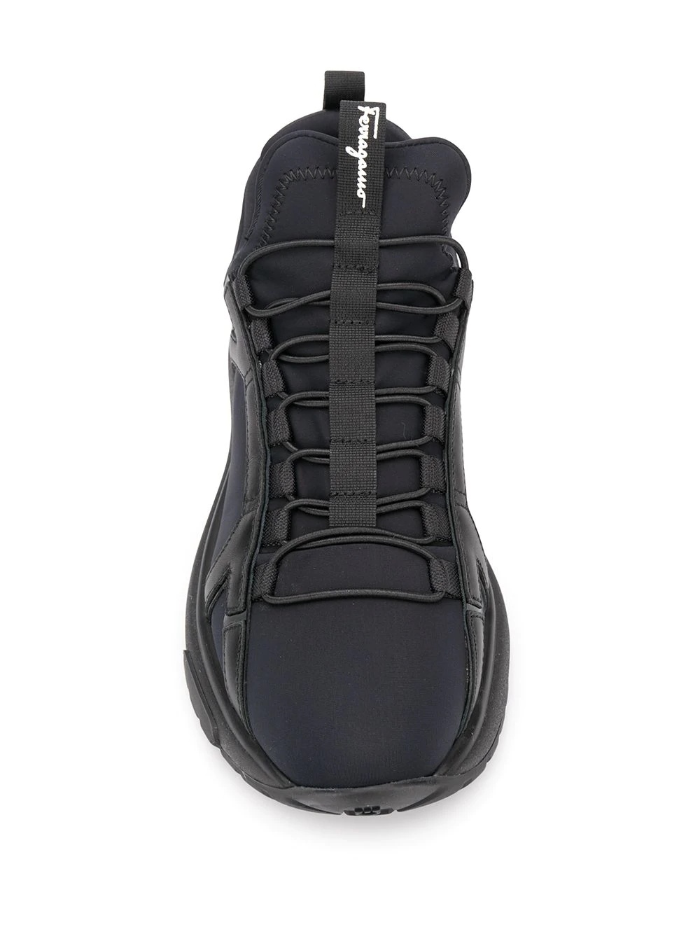 Gancini-panel low-top neoprene trainers - 4