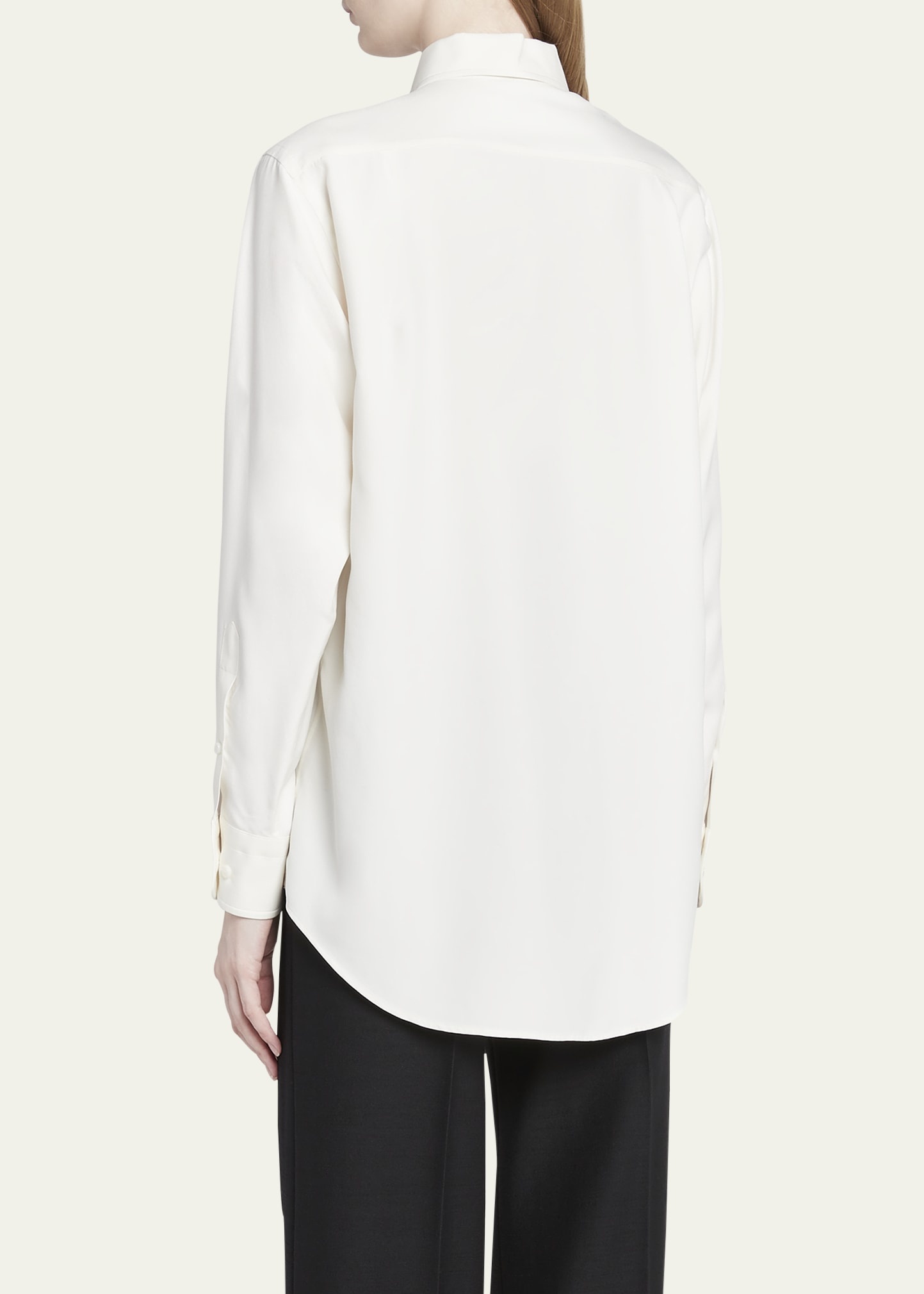 Andre Button Down Silk Blouse - 3