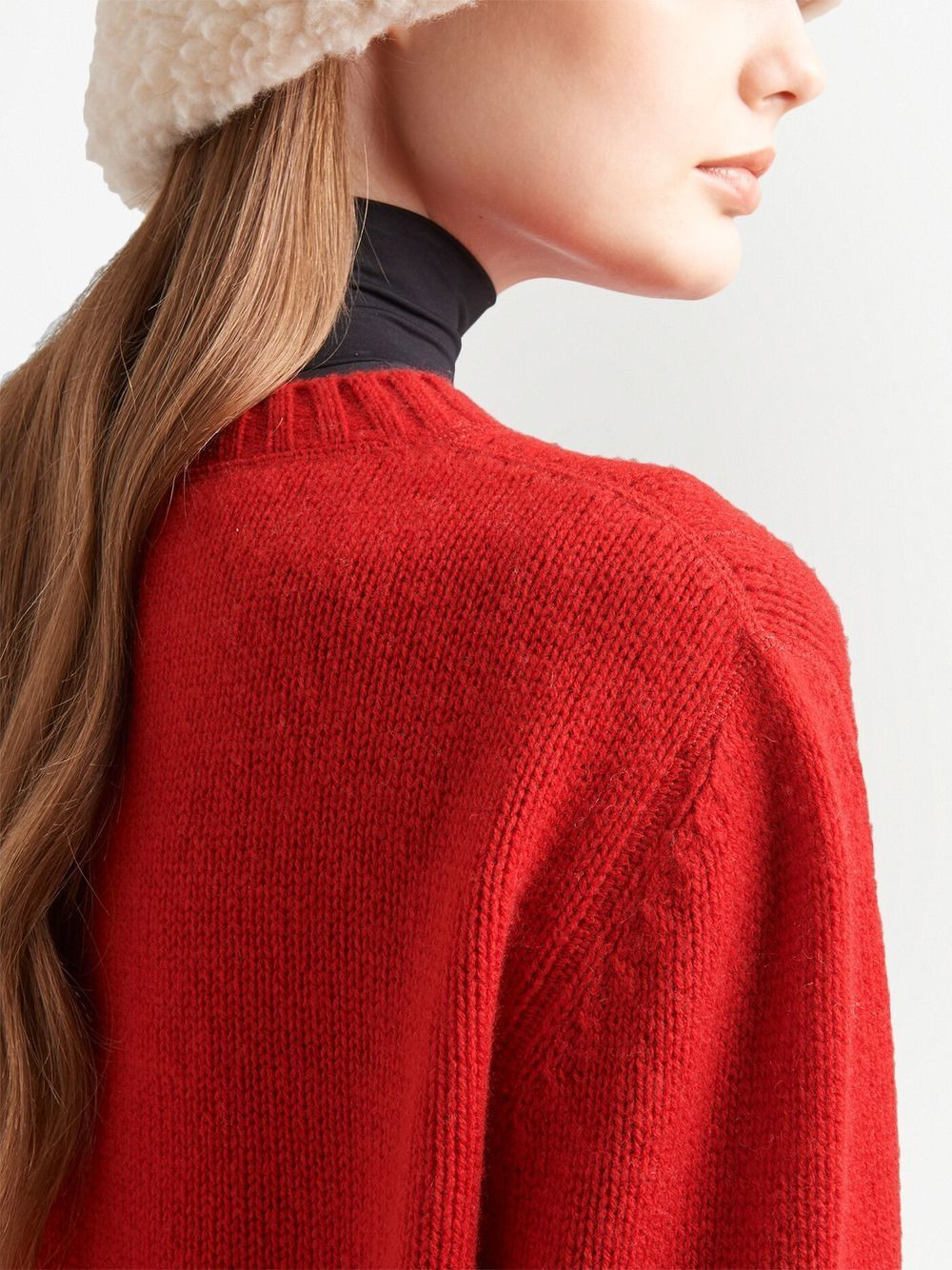 intarsia-knit logo jumper - 5