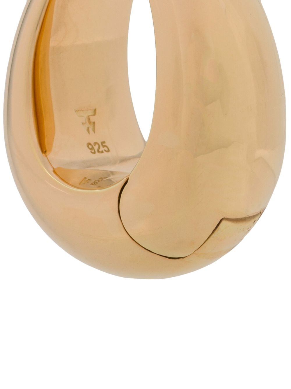 large Ice hoop earrings - 3