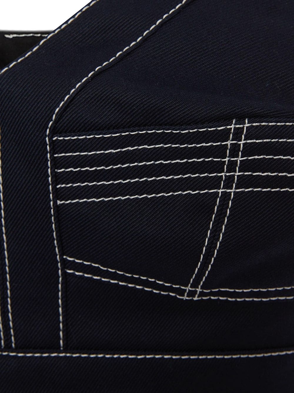 contrast-stitch crop top - 5
