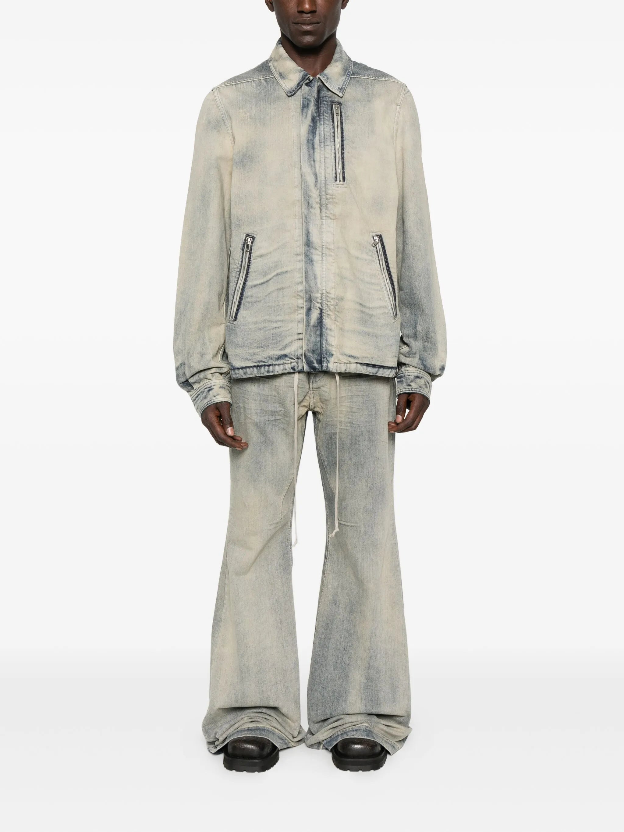 Rick Owens Drkshdw Bolan Bootcut Faded-effect Jeans - 5