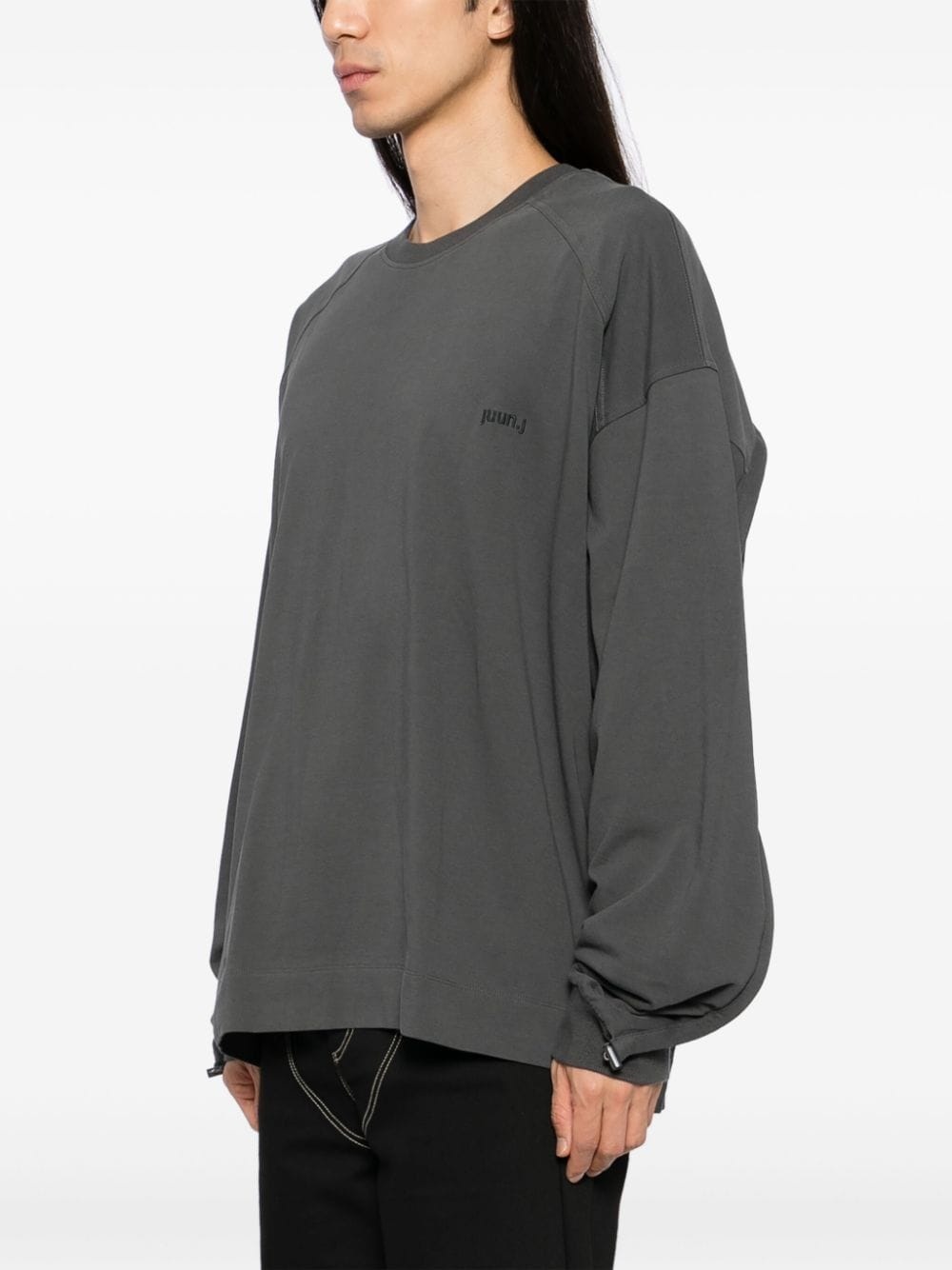 logo embroidered sweatshirt - 3