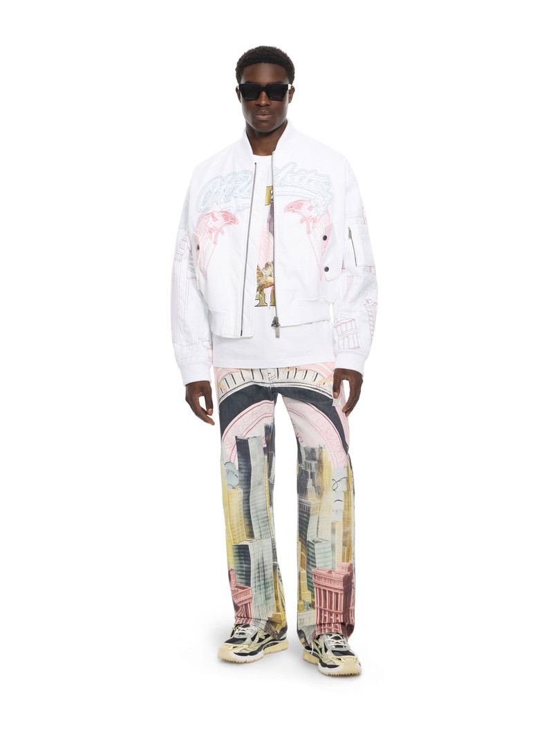 Off-White All-over Moneyworld Slim Relax Jeans outlook