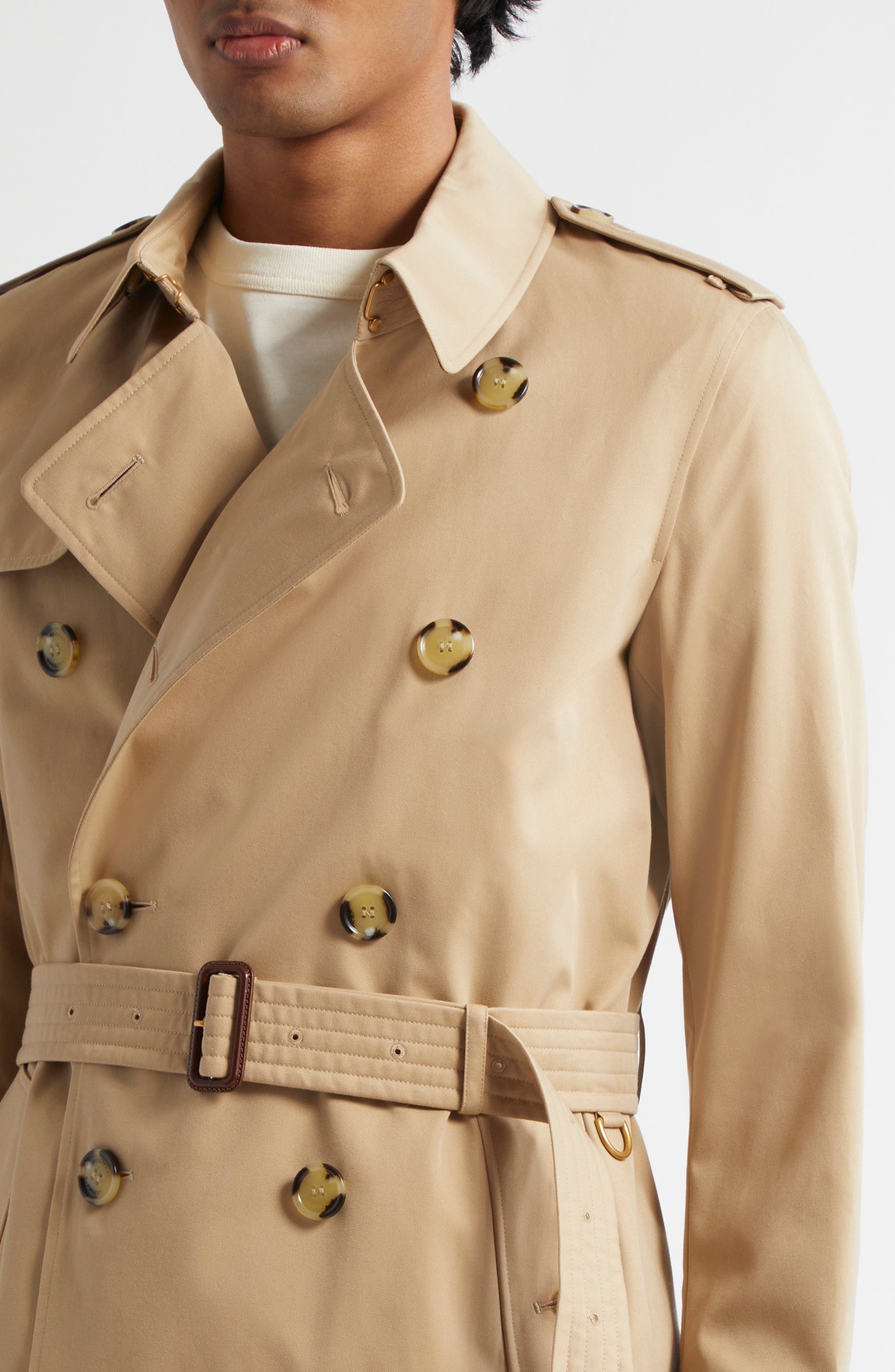 burberry Kensington Mid Length Heritage Trench Coat in Honey at Nordstrom - 4
