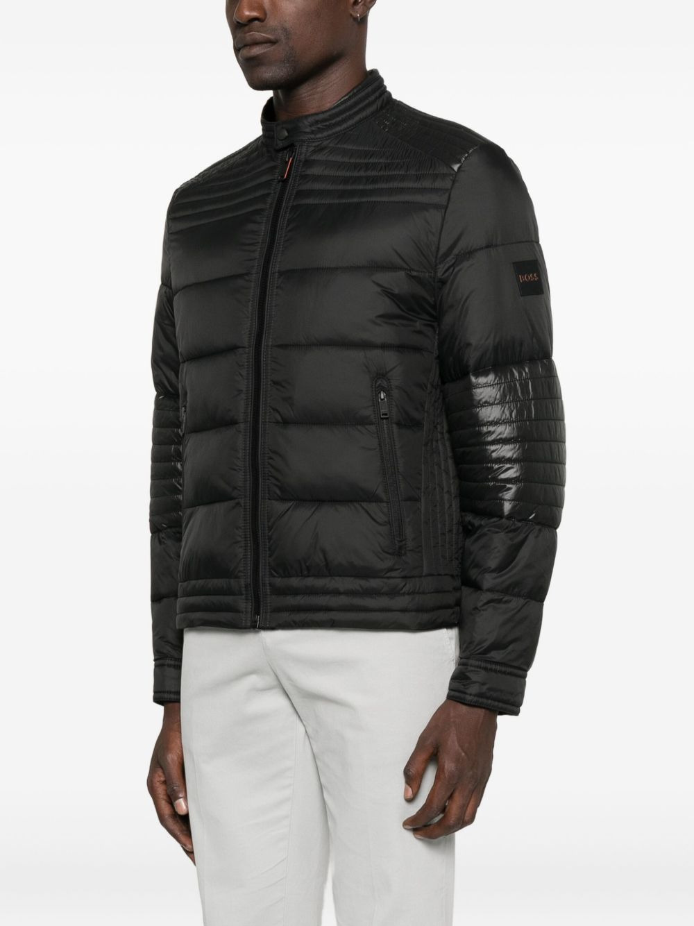 quilted panelled jacket - 3