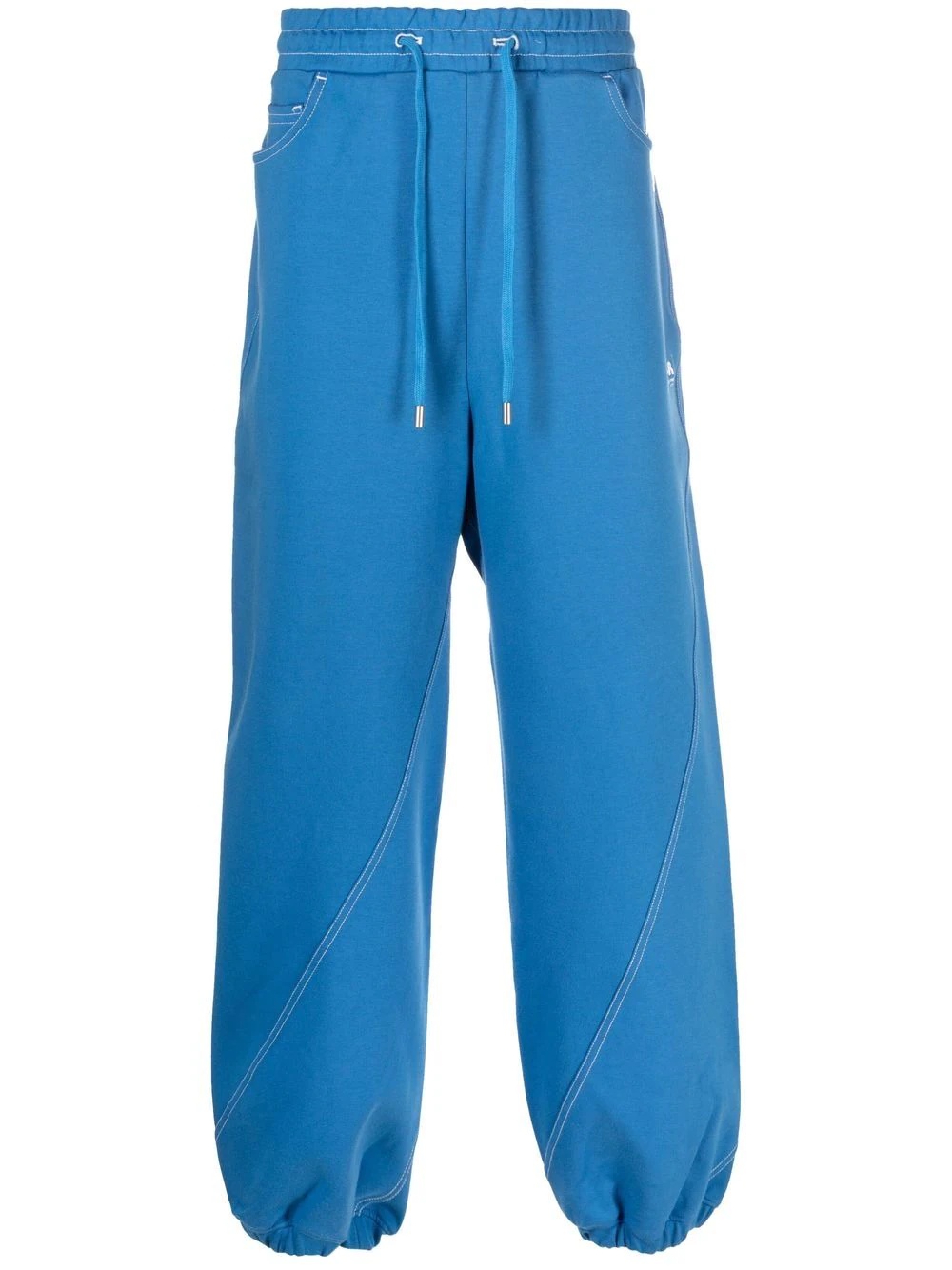 wide-leg drawstring track pants - 1