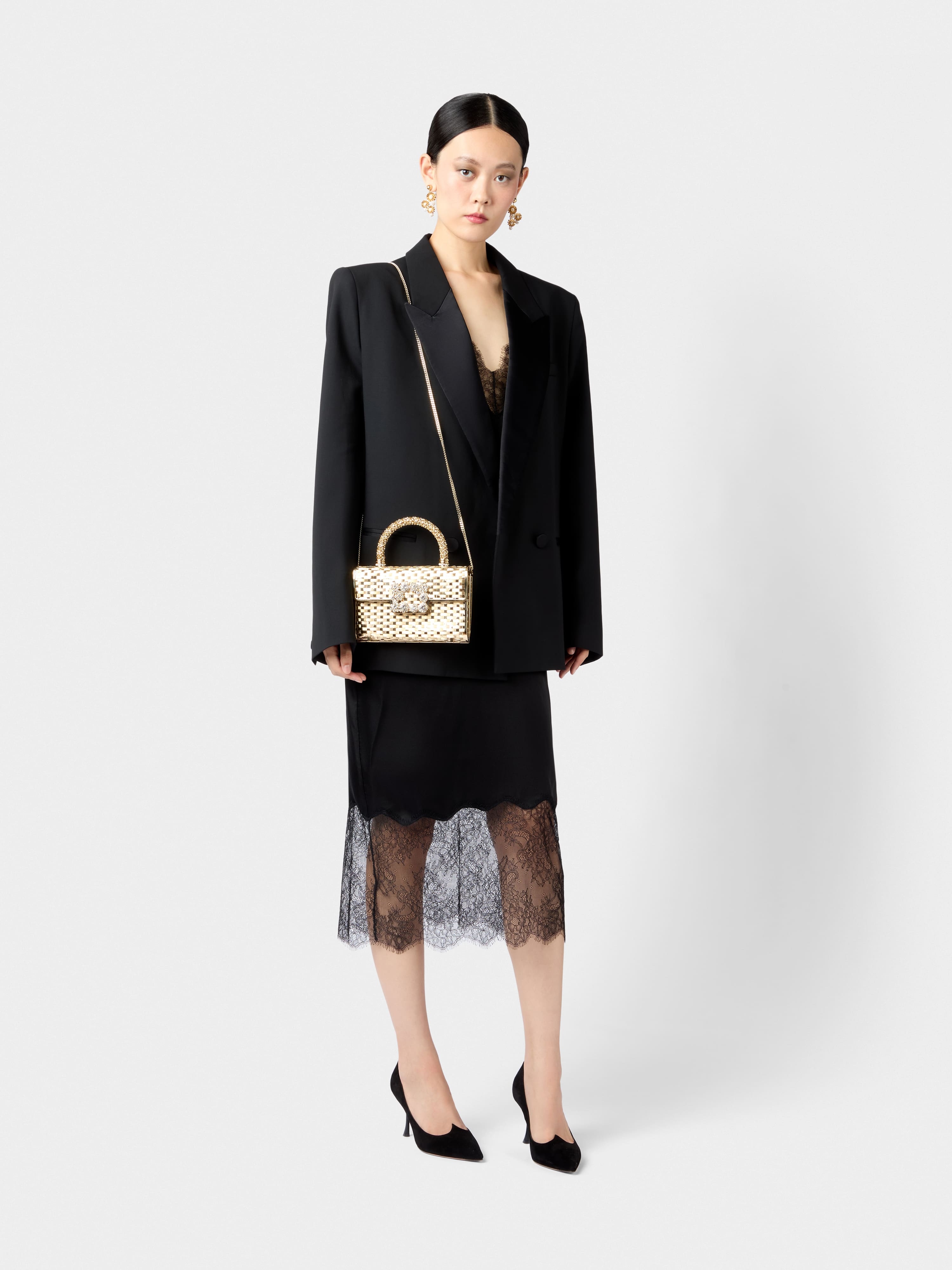 Jewel Efflorescence Mini Bag in metal - 10