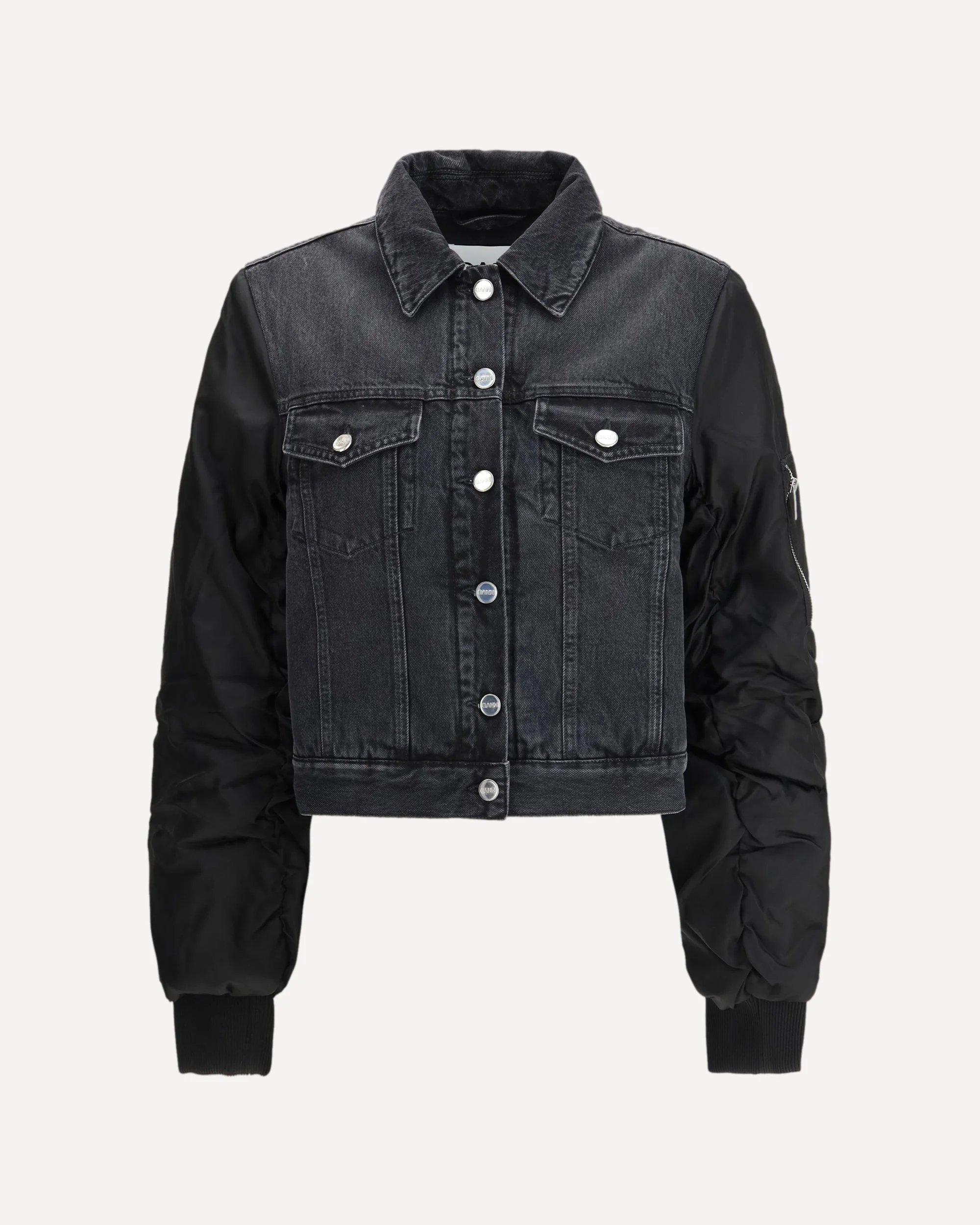 Black Rigid Denim Jacket - 1