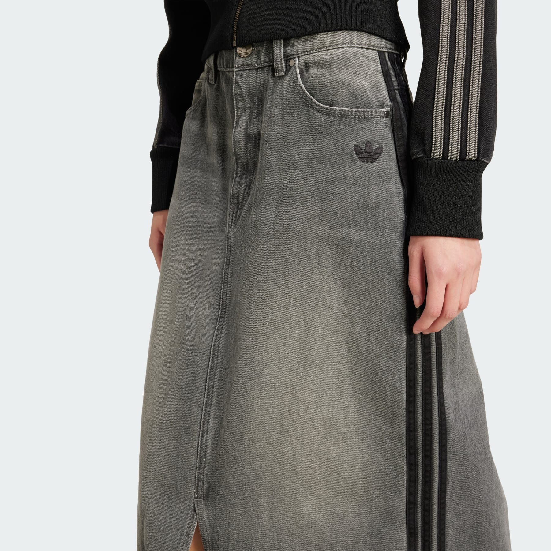 Adicolor 3-Stripes Denim Pencil Skirt - 6