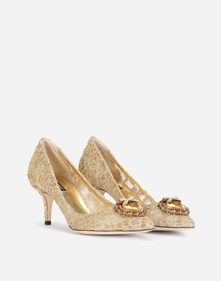 Taormina lace pumps with Devotion heart - 2