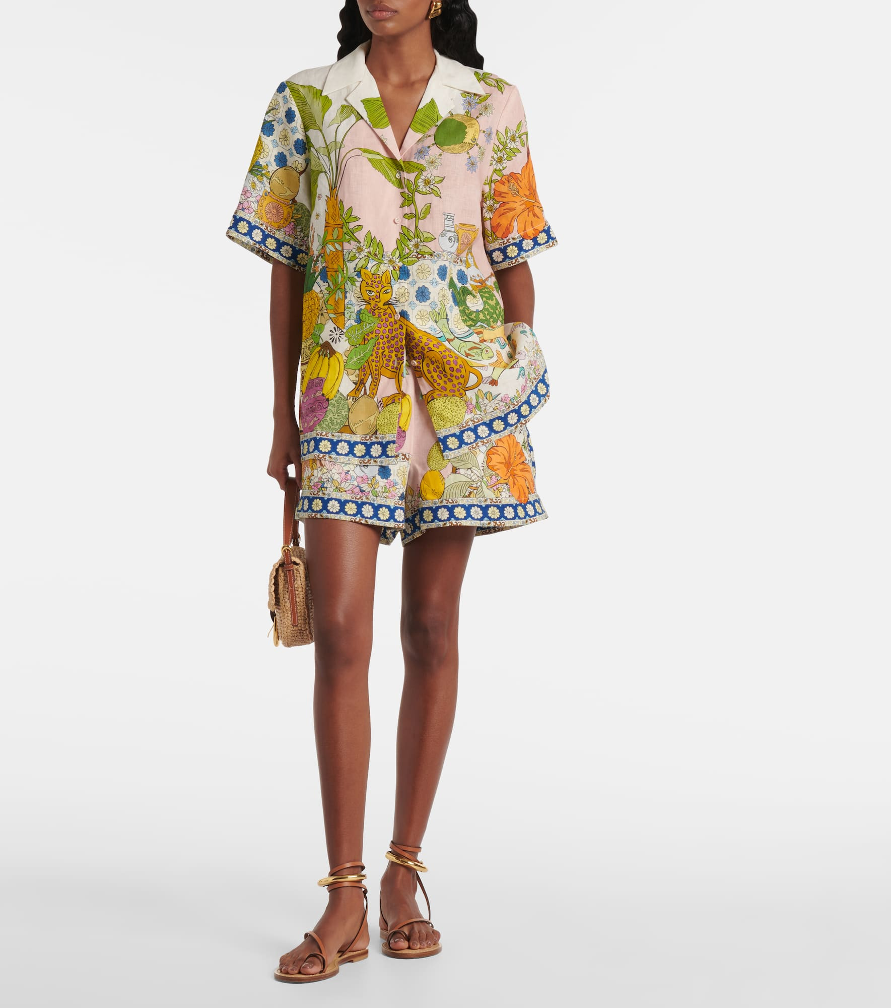 Hazel printed linen shirt - 2