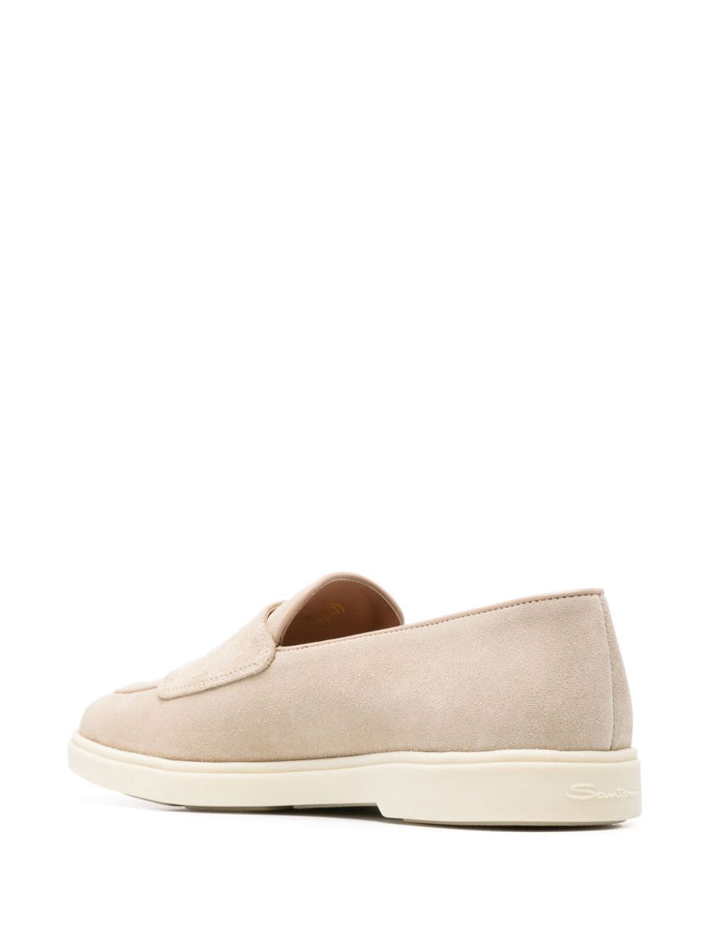 double-buckle suede loafers - 3