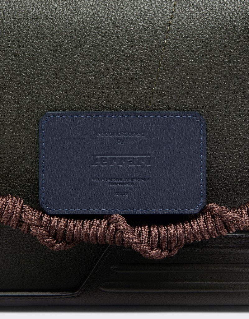 Reconditioned by Ferrari GT soft shoulder bag in gradient-effect leather with scoubidou detail 8