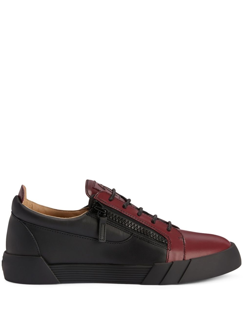 Frankie two-tone leather sneakers - 1