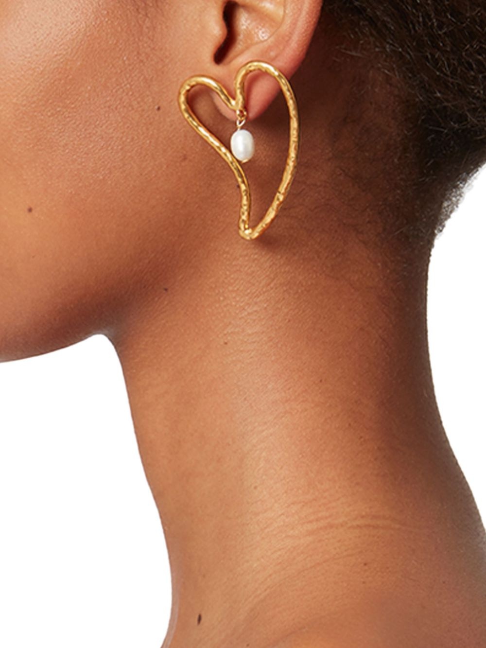 pearl detailing earrings - 2